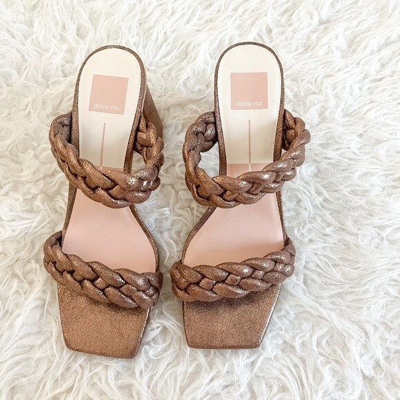 NWOT! Dolce Vita Daily Heels in Bronze Metallic Stella | Size 8.5 W - Picture 9 of 10